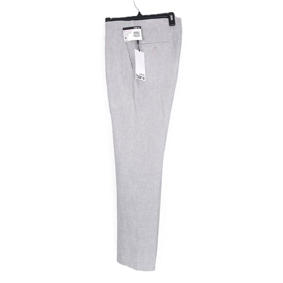 Bar III Men's Slim-Fit 100% Linen Suit Pants Grey 33x32 NWT - Picture 4 of 6